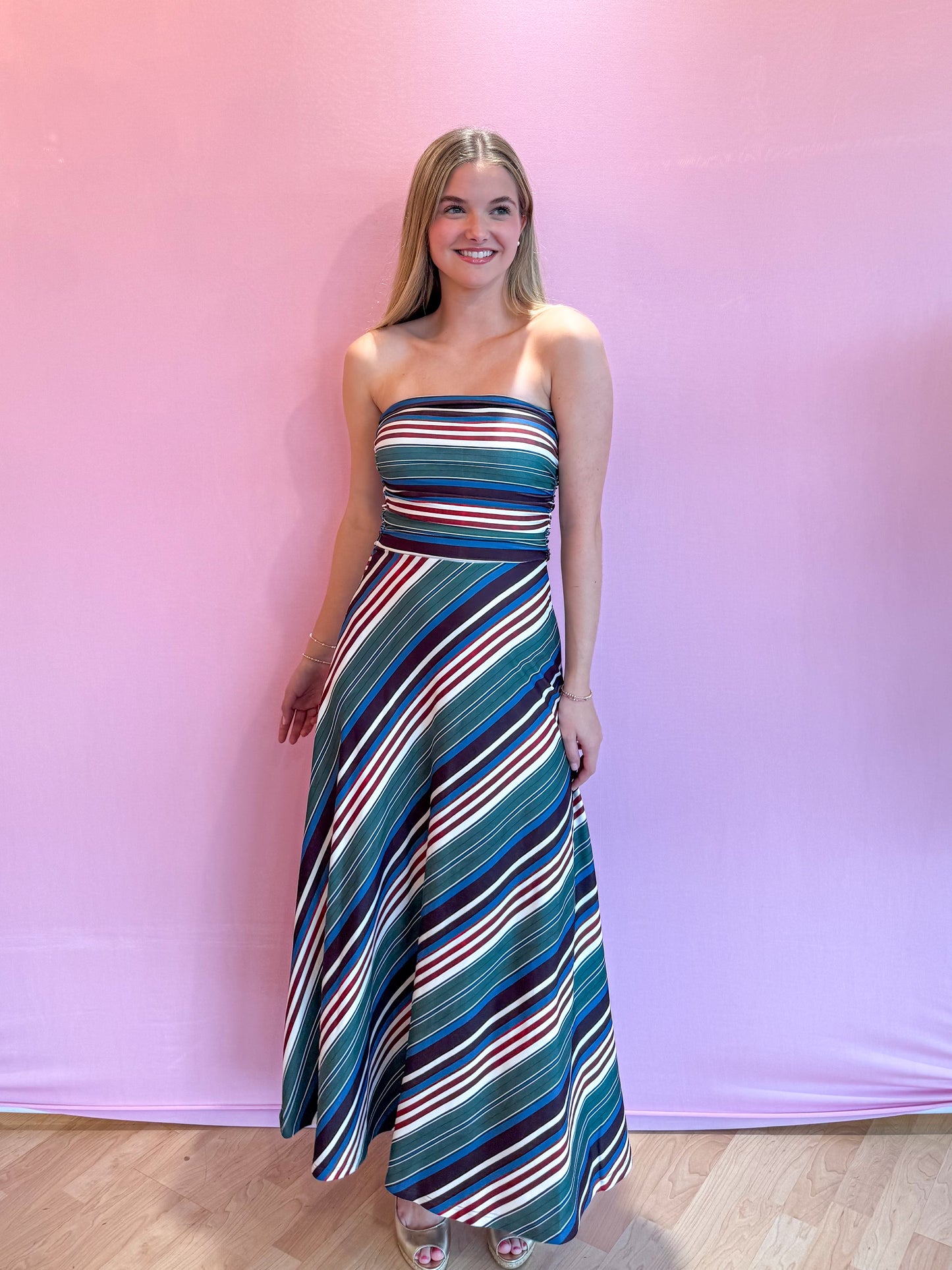 Gloria Dress Crew Stripe