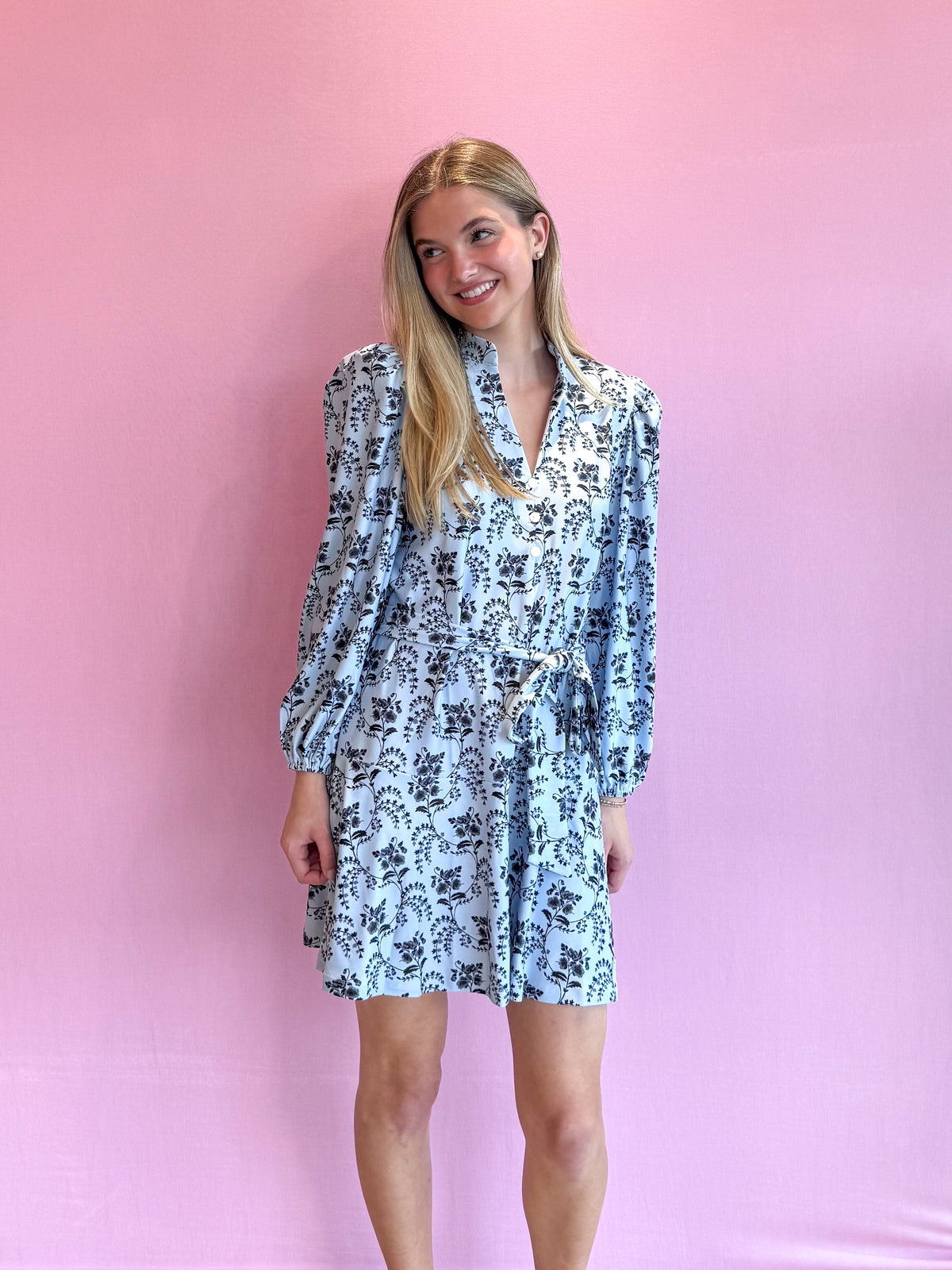 Hazel Dress Cornflower Parlour