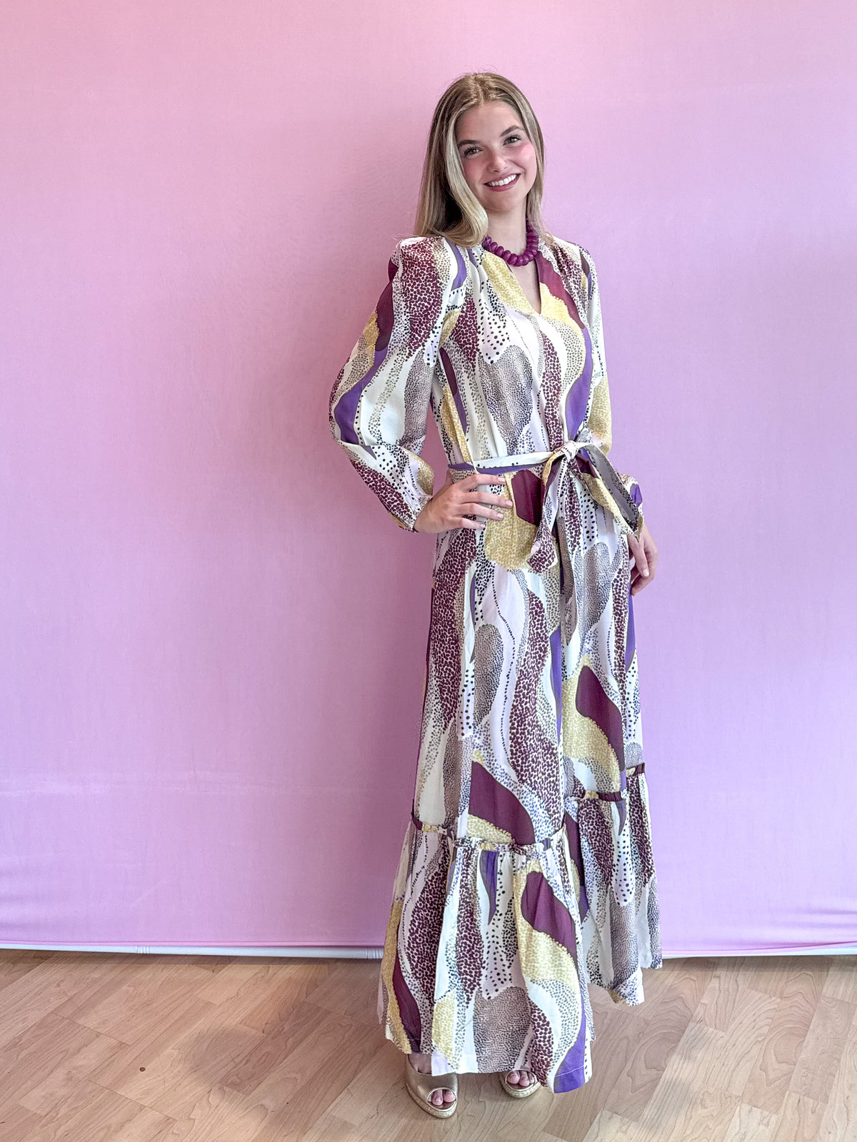 Evelyn Maxi Dress Desert Mirage