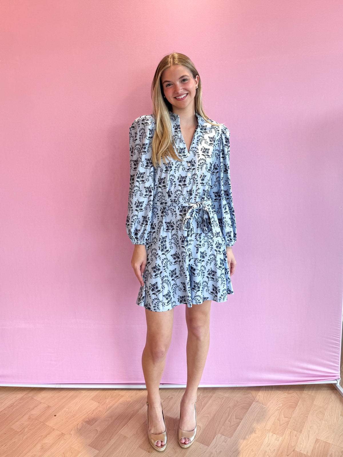 Hazel Dress Cornflower Parlour