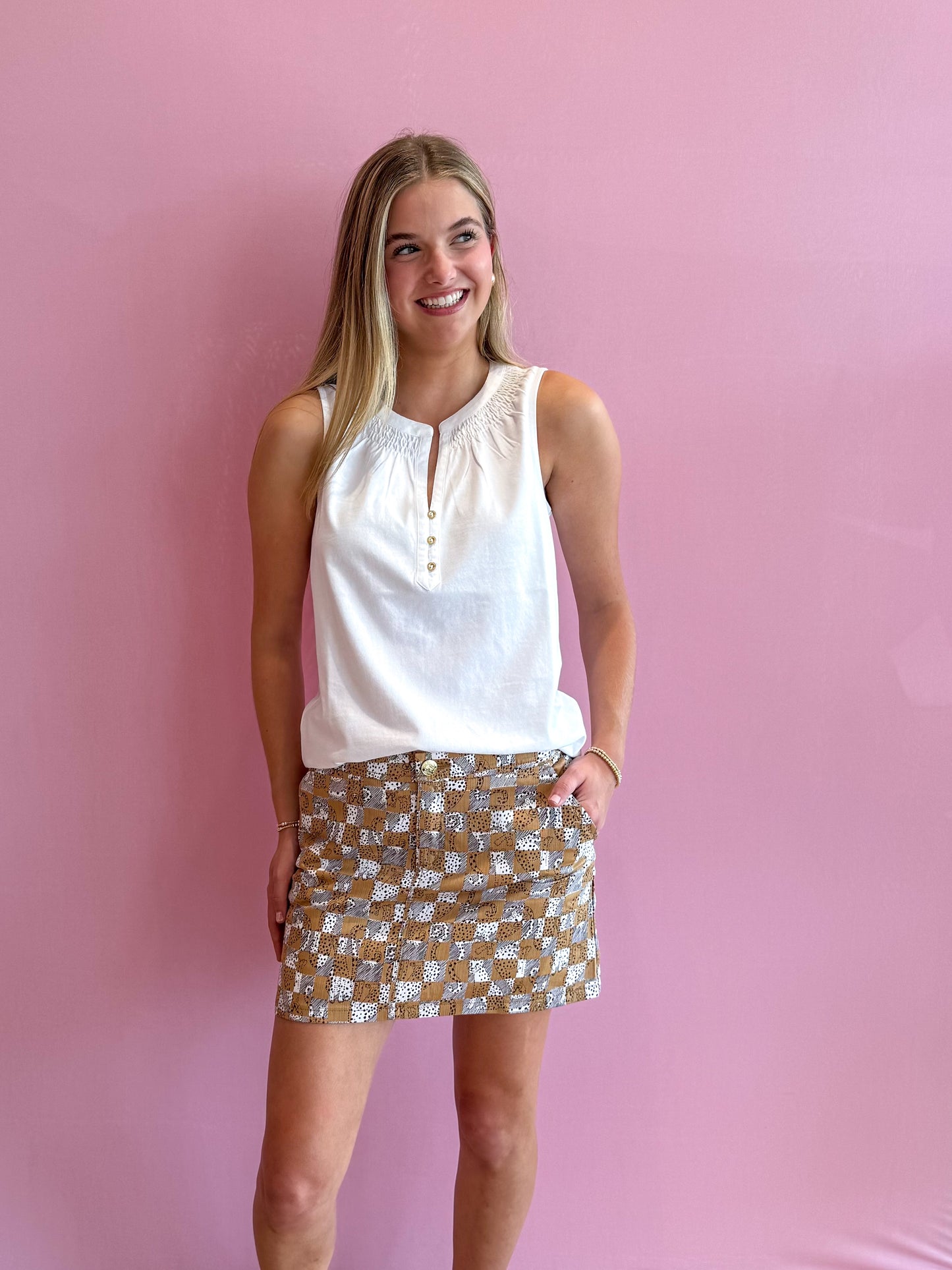 Colette Mini Skort Lil Cheetah Checks