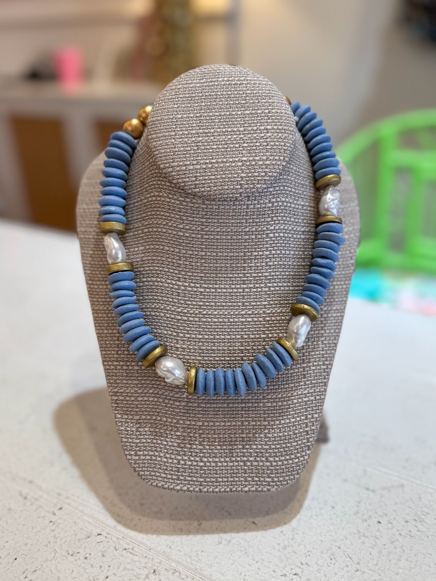 Zahara Necklace Blue