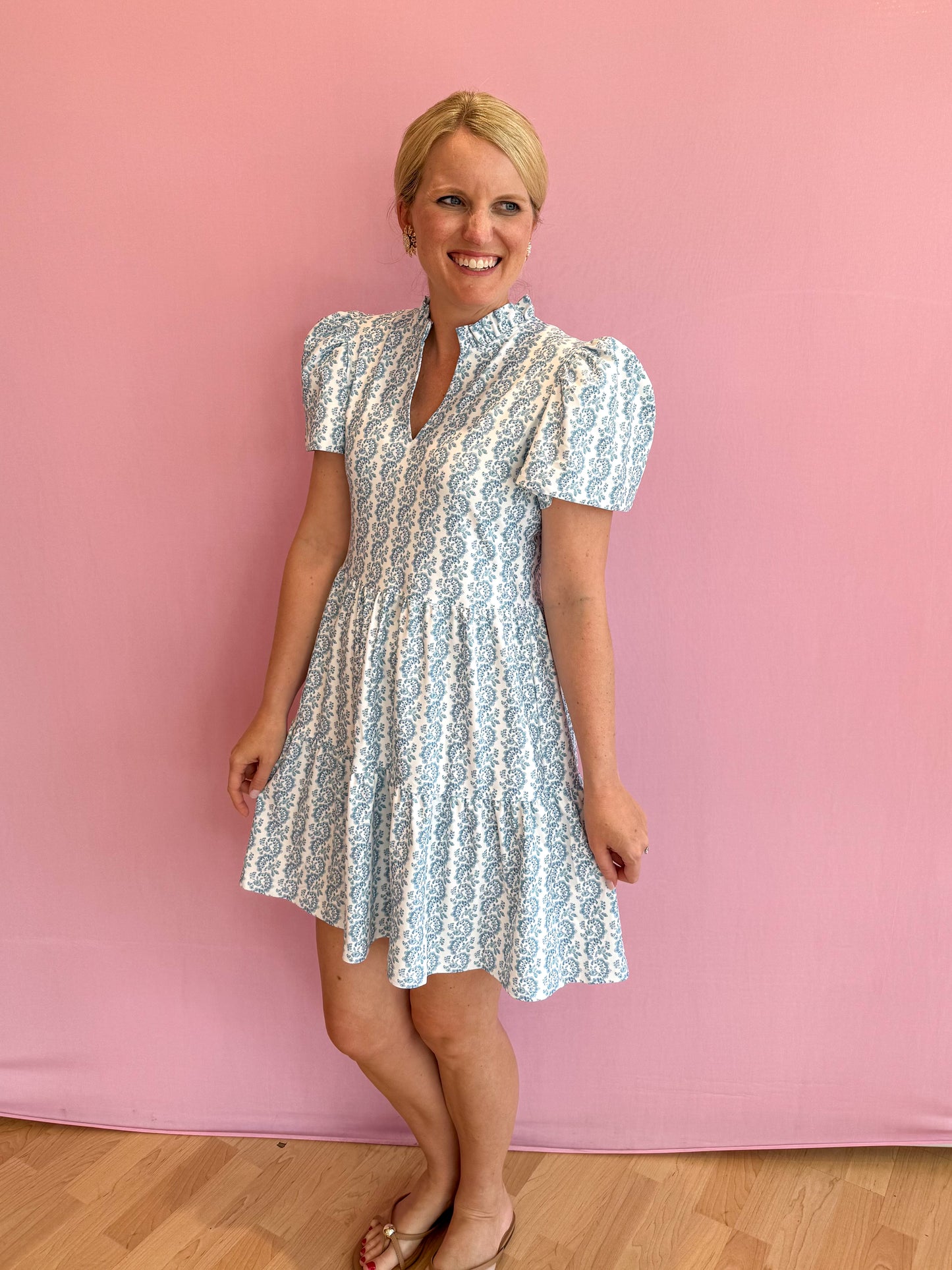 Navy Dress Marigold Twist