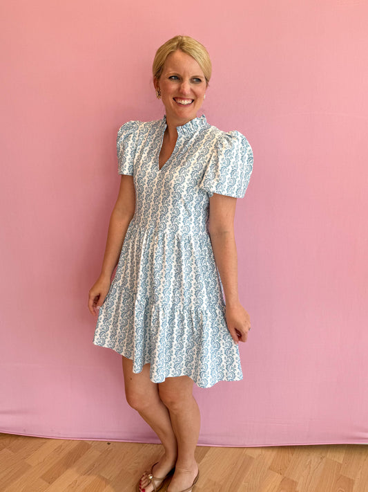 Navy Dress Marigold Twist