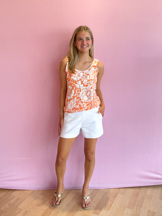 Gabbie Crochet Trimmed Knit Top Budding Romance