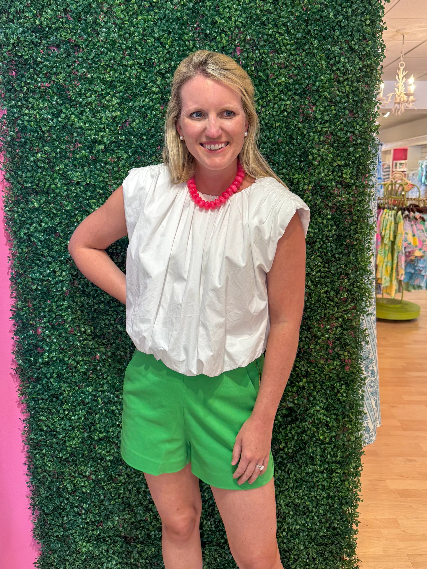 Clarissa White Sleeveless Top
