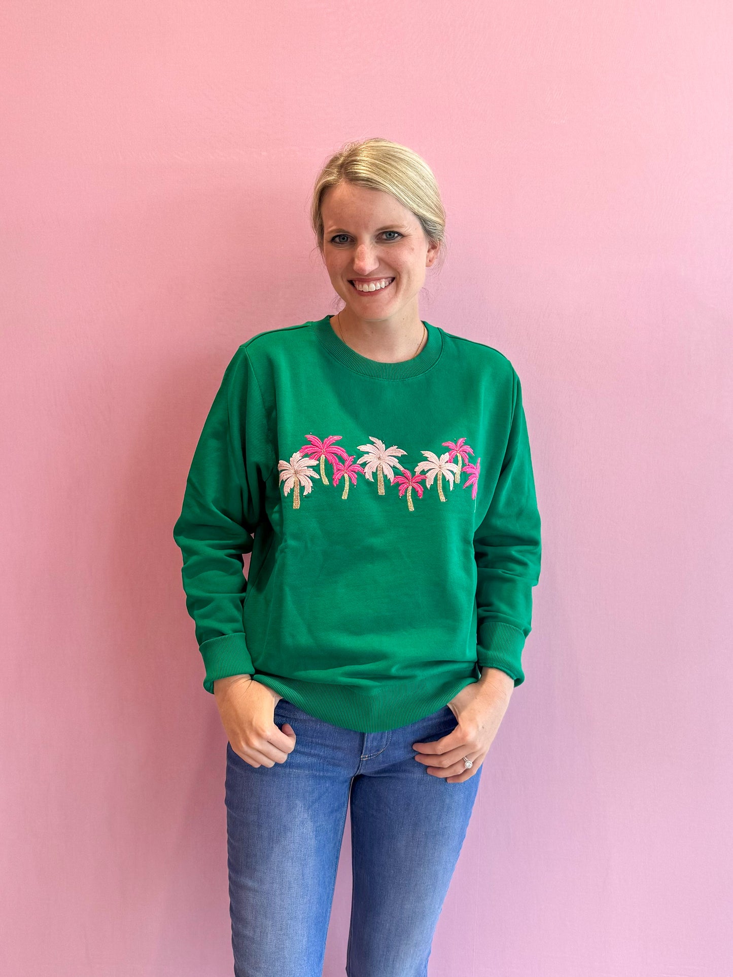 Ballad Long Sleeve Sweatshirt Fiddle Leaf Green