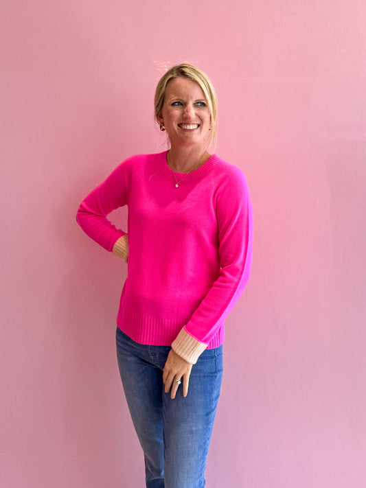 Charlisa Cashmere Sweater Passion Fruit Pink