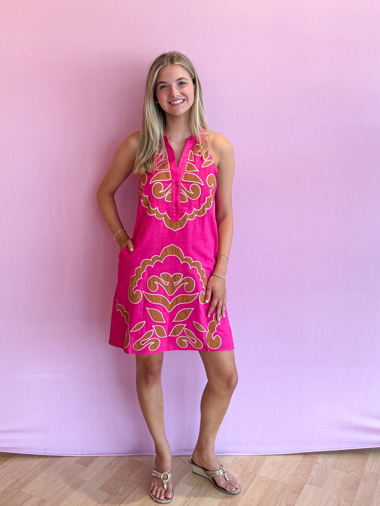 Elara Embroidered Dress