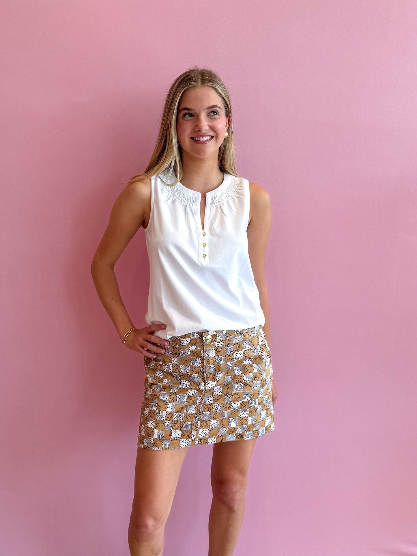 Colette Mini Skort Lil Cheetah Checks