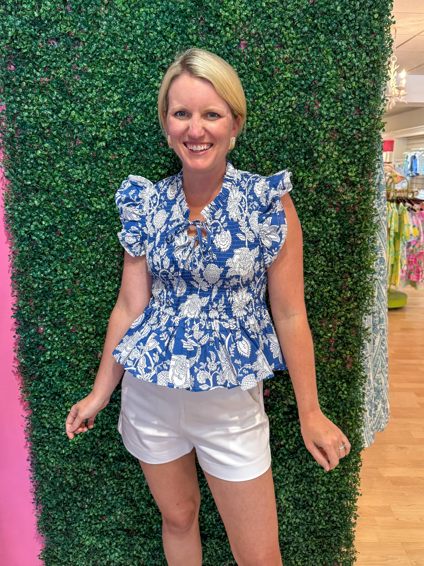 Jean Floral Top