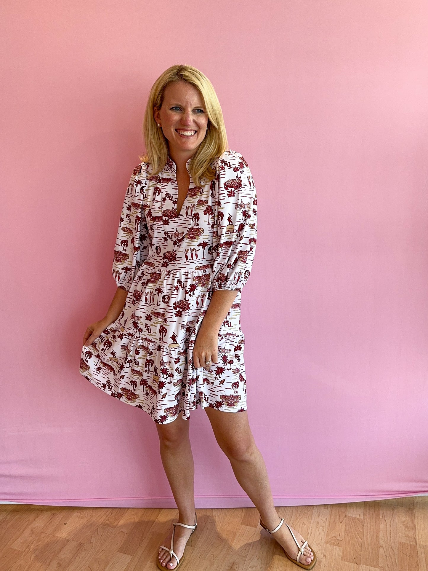 Tory Dress Florida State Toile