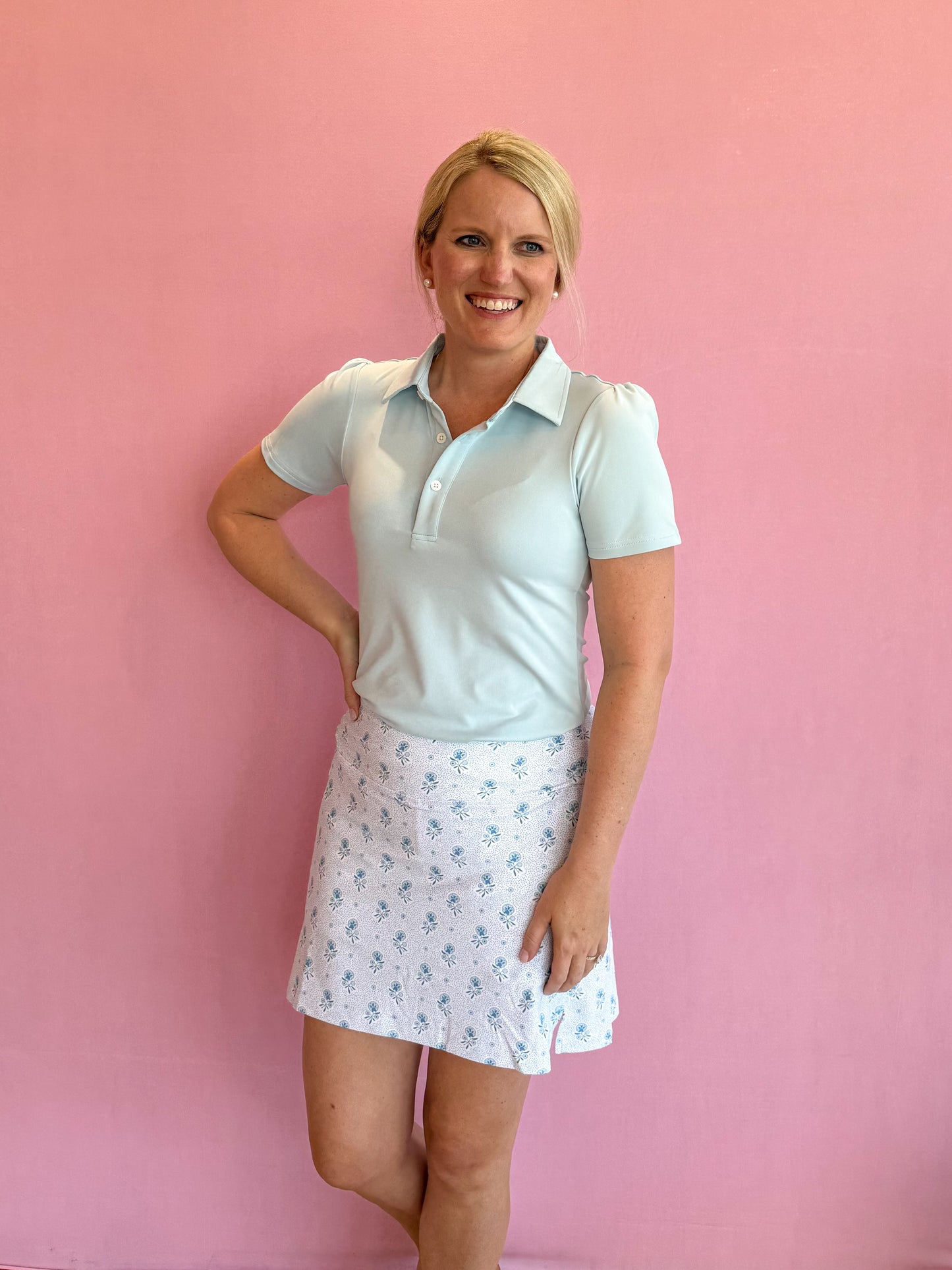 Parker Skort Blue Dot Floral