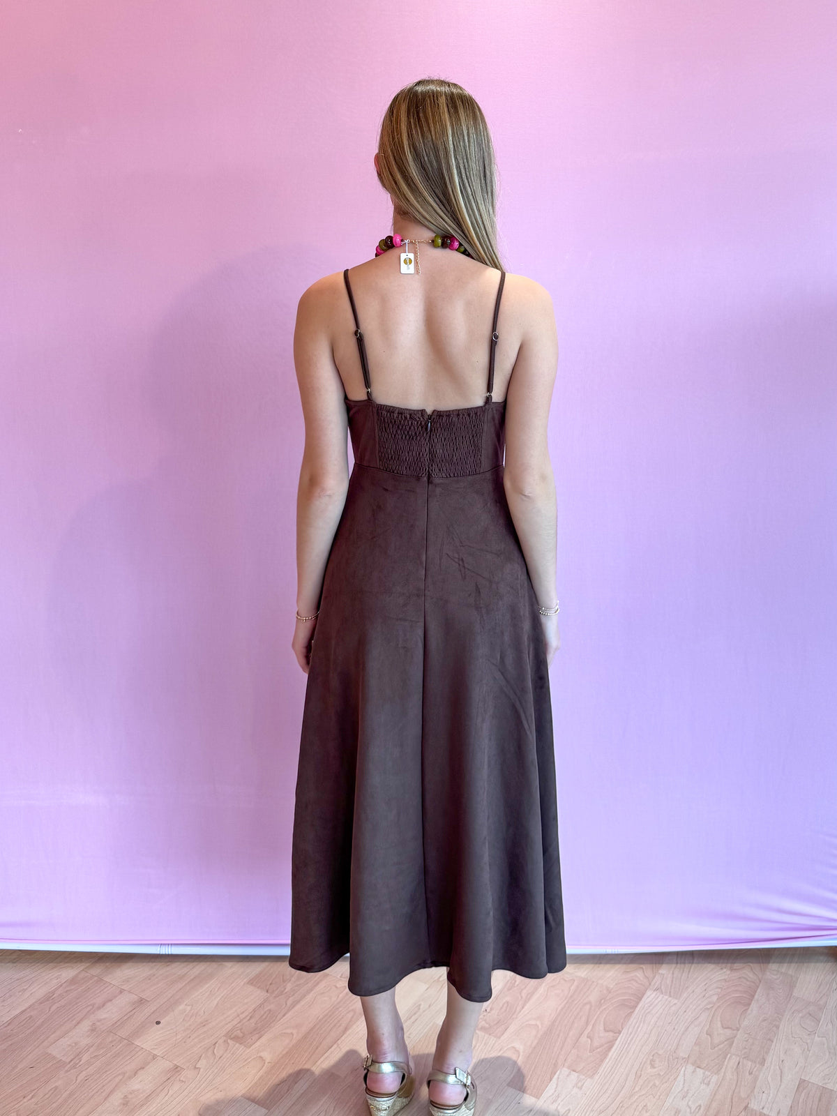 Sutton Suede Maxi Dress