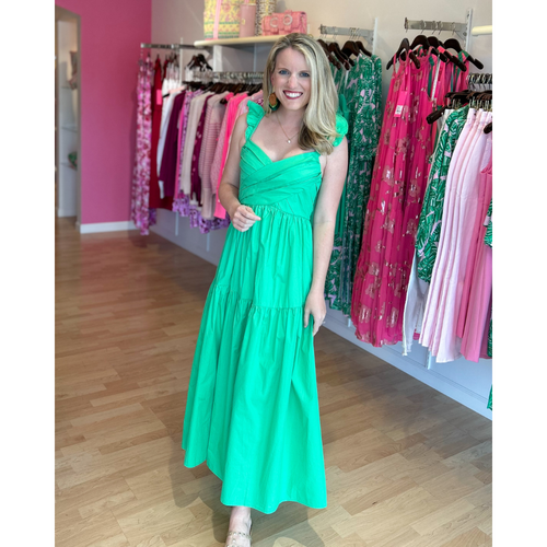 Green Poplin Dress