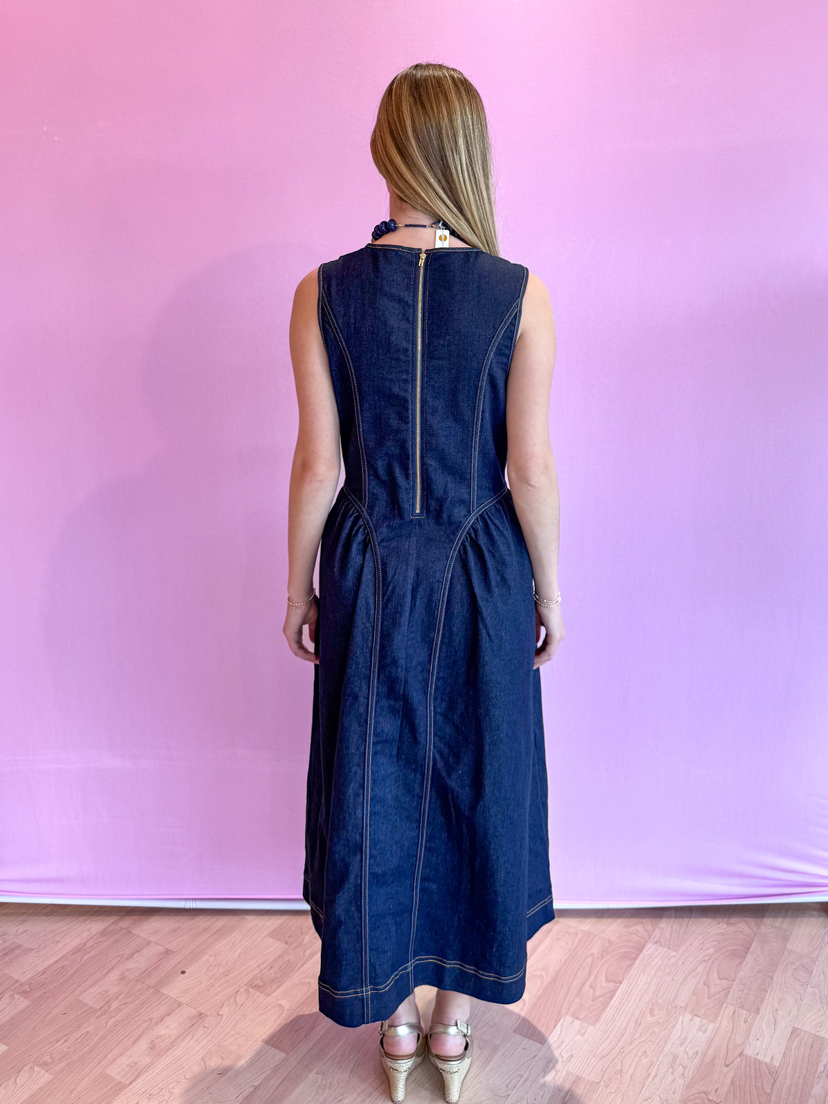 Jovi Sleeveless Denim Dress