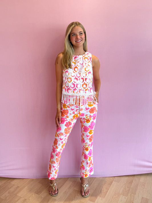 Annaleese Sleeveless Crop Top Pansy Fansy