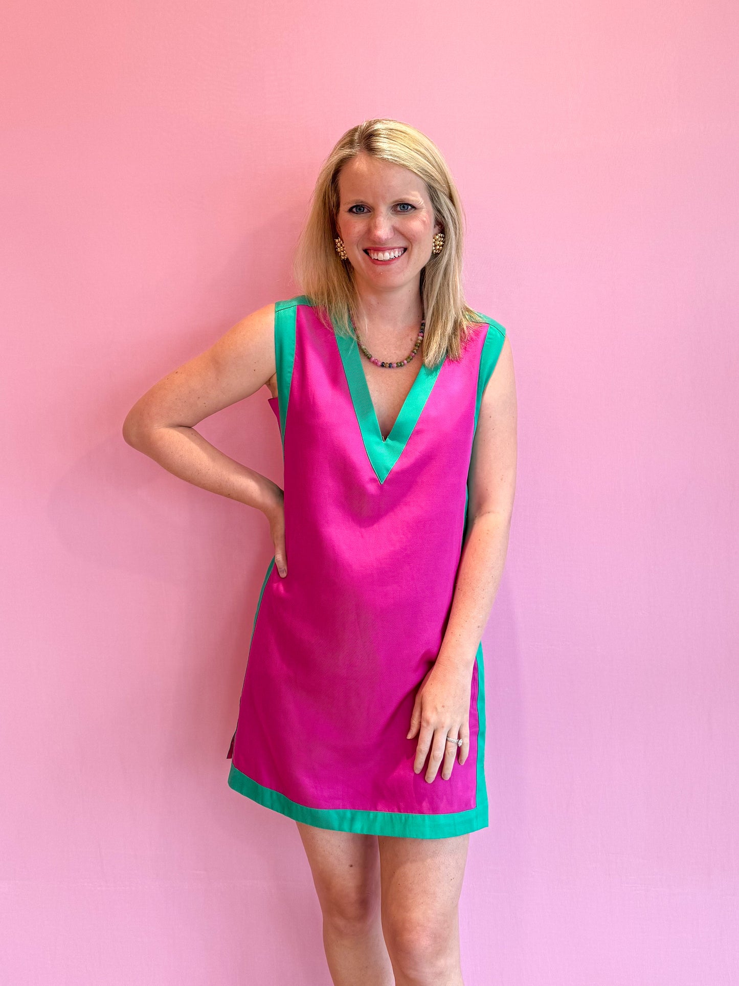 Emily Shift Dress Bangle Colorblock