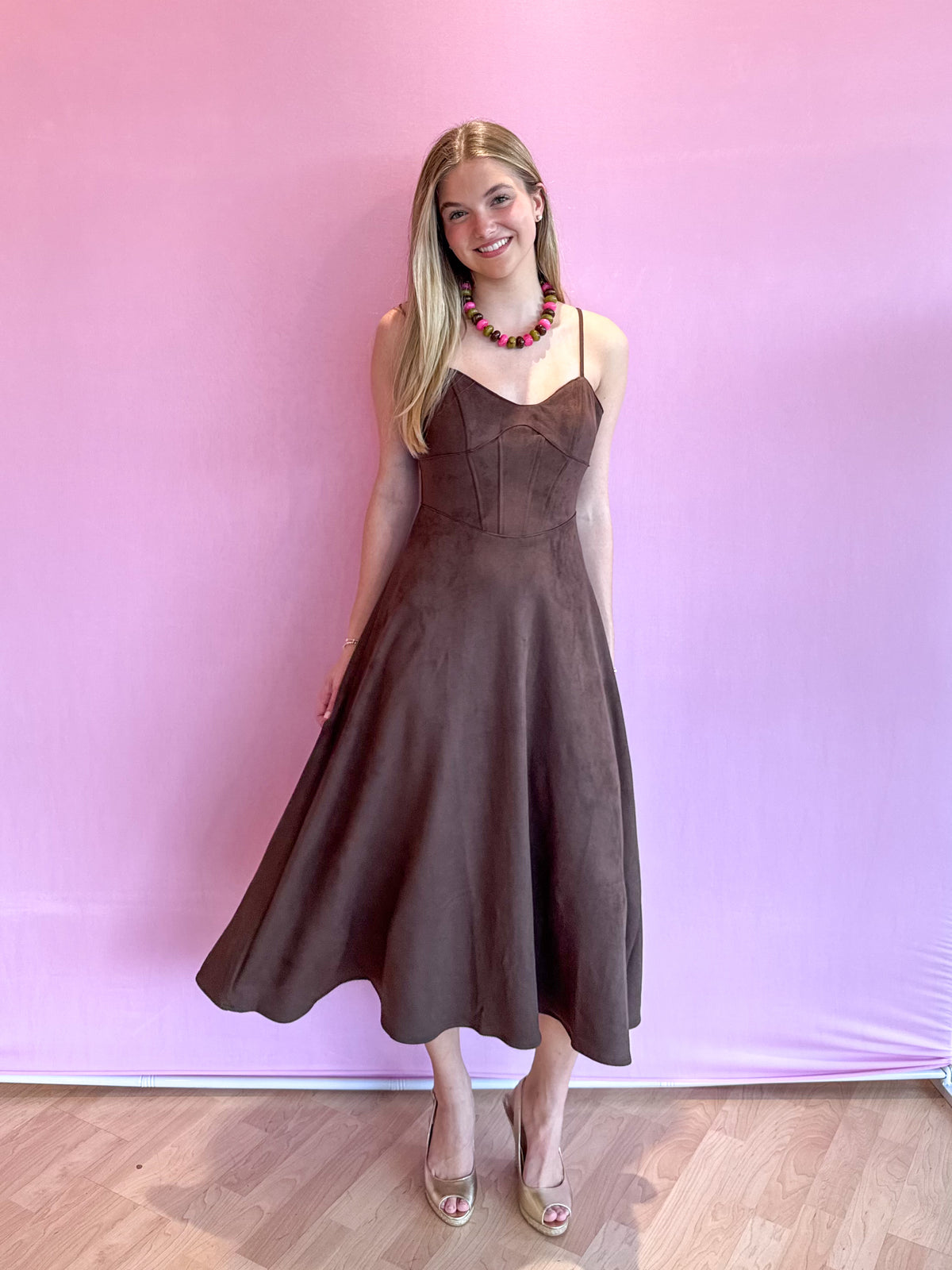 Sutton Suede Maxi Dress