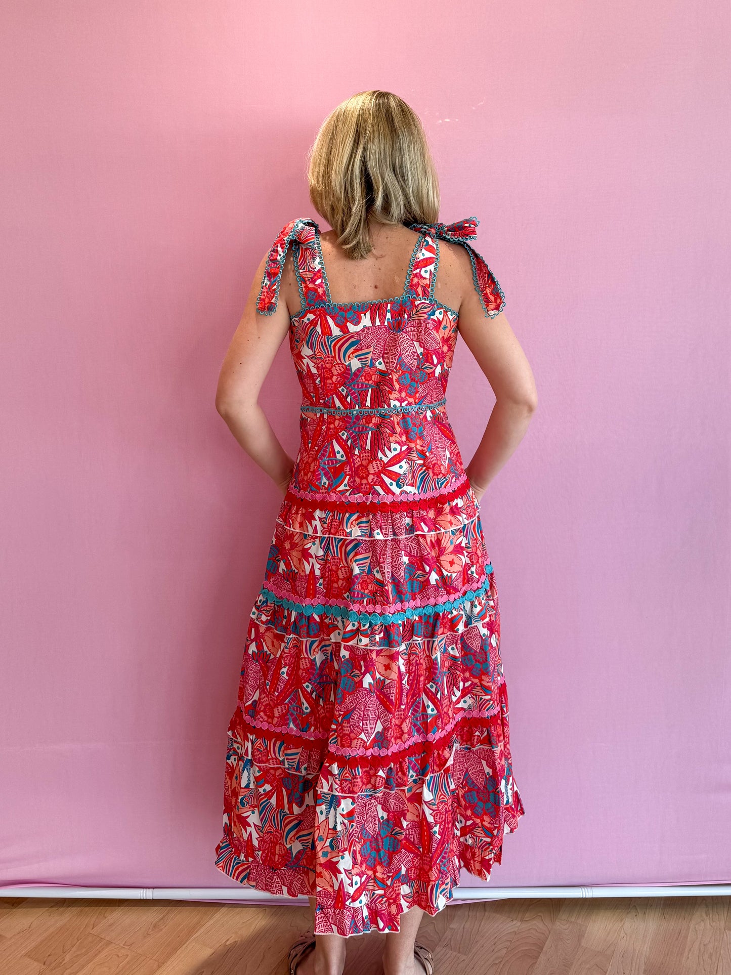 Naomi Maxi Dress Tropical Trapeze