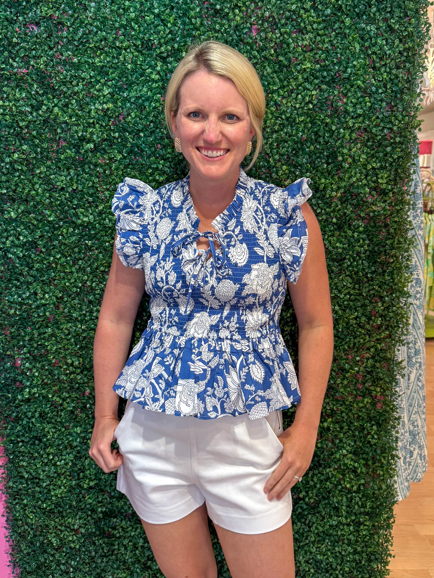 Jean Floral Top