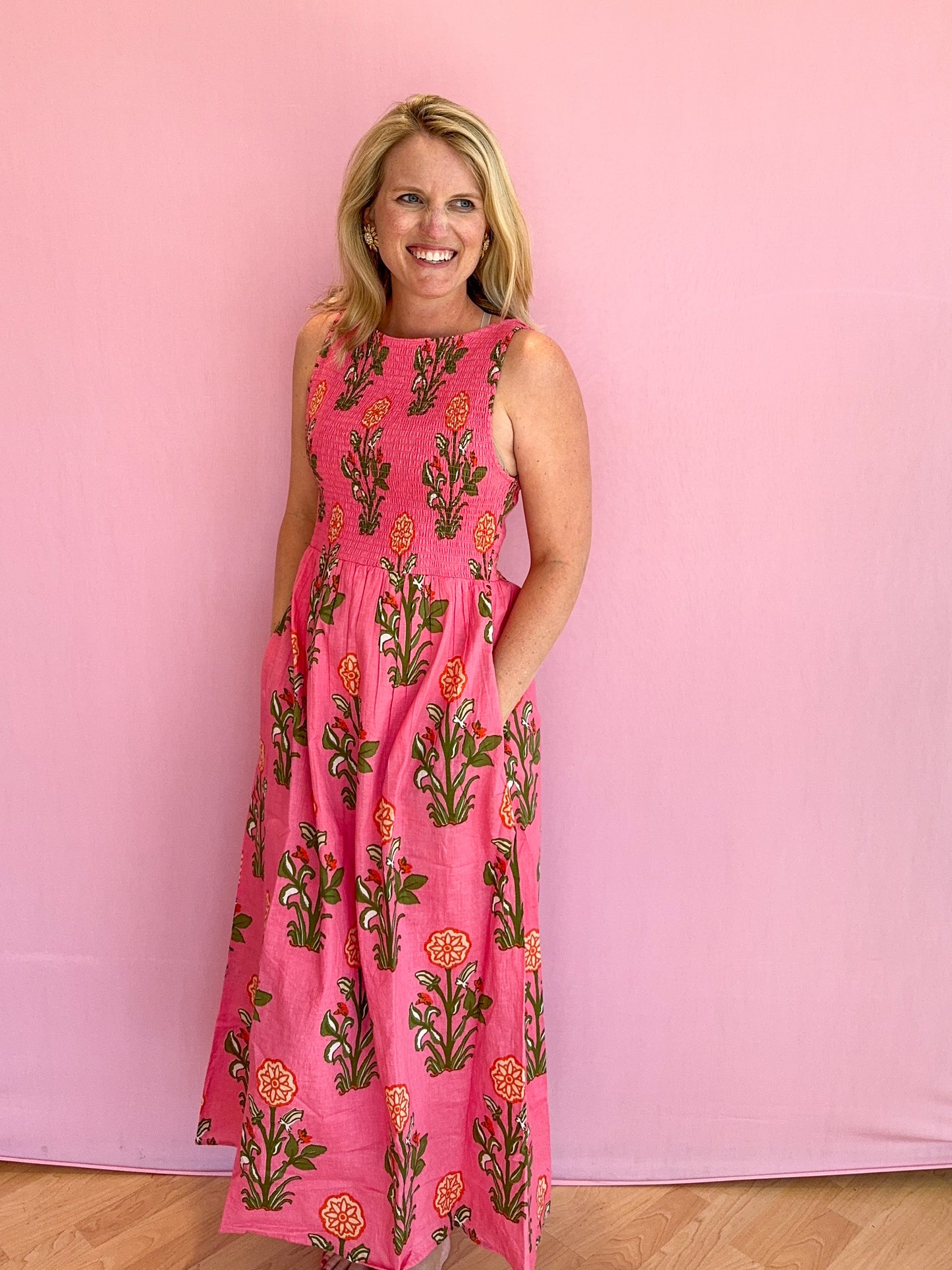 Jardin Smocked Dress