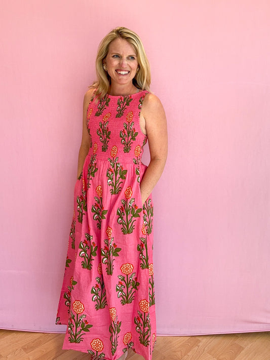 Jardin Smocked Dress