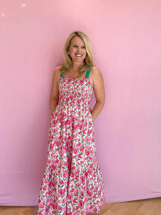 Aurora Floral Tiered Maxi Dress