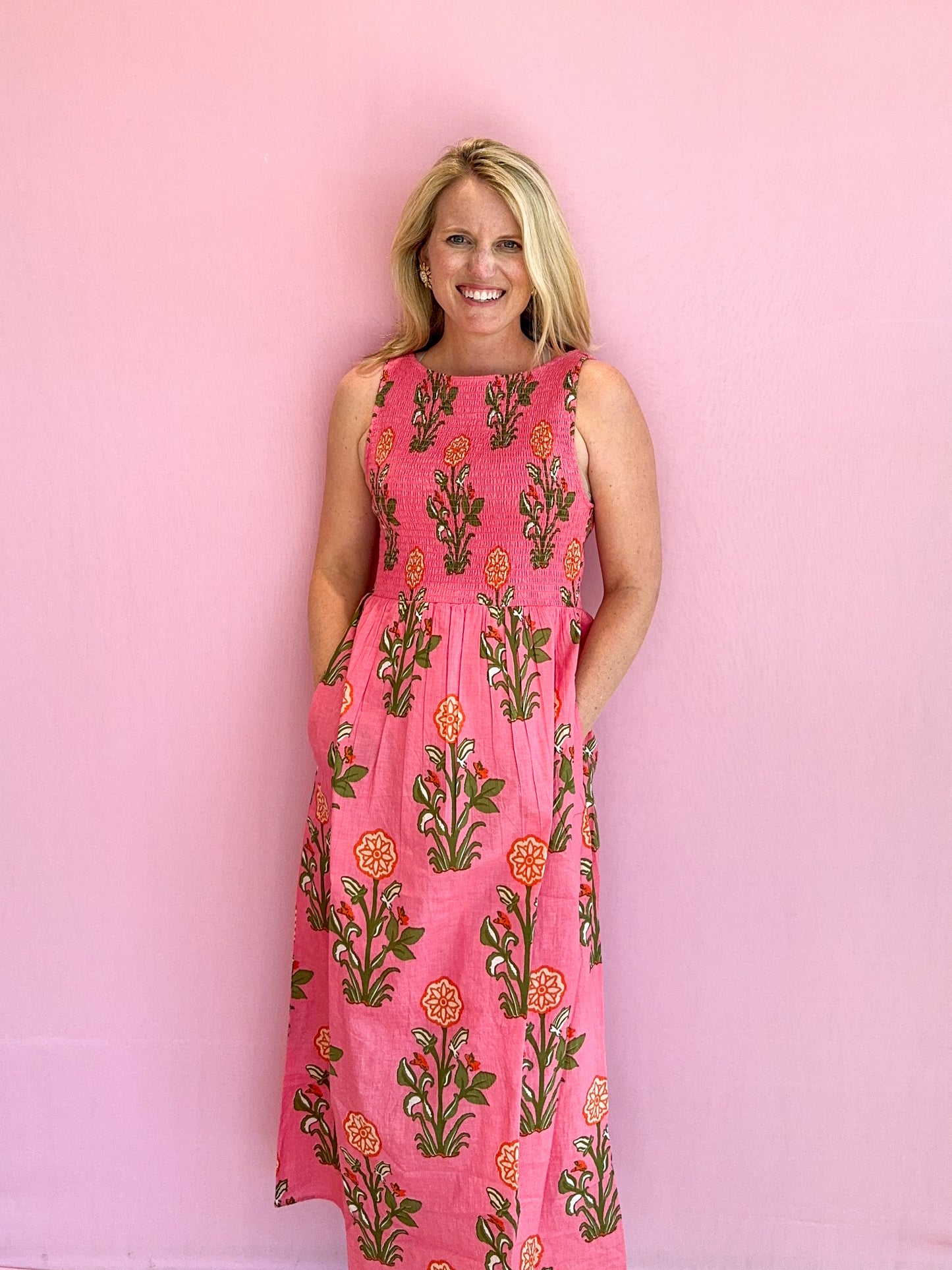 Jardin Smocked Dress