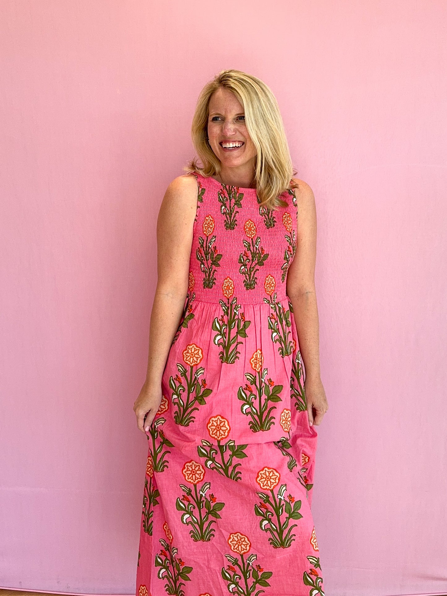 Jardin Smocked Dress