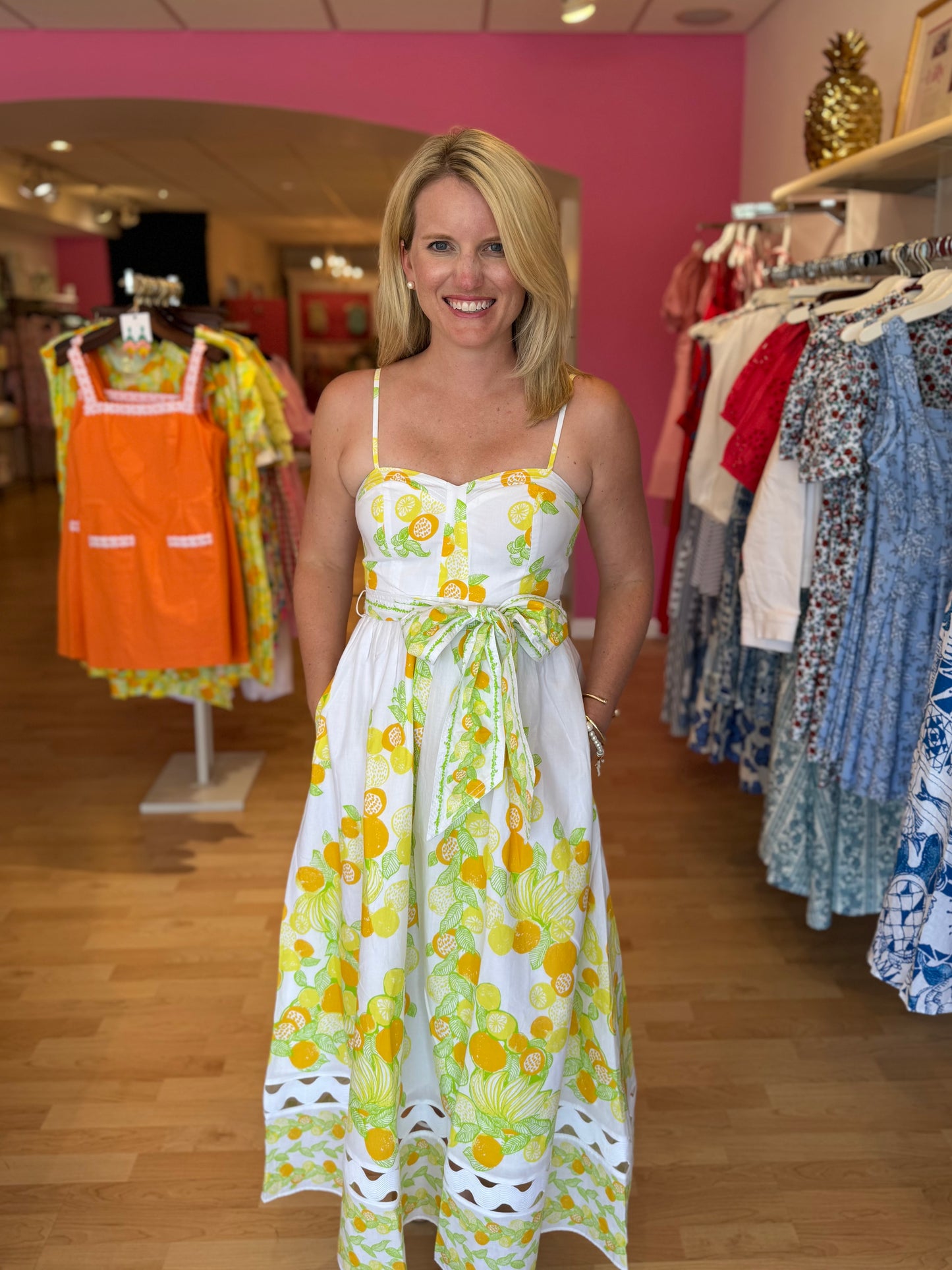 Katina Midi Dress Zesty