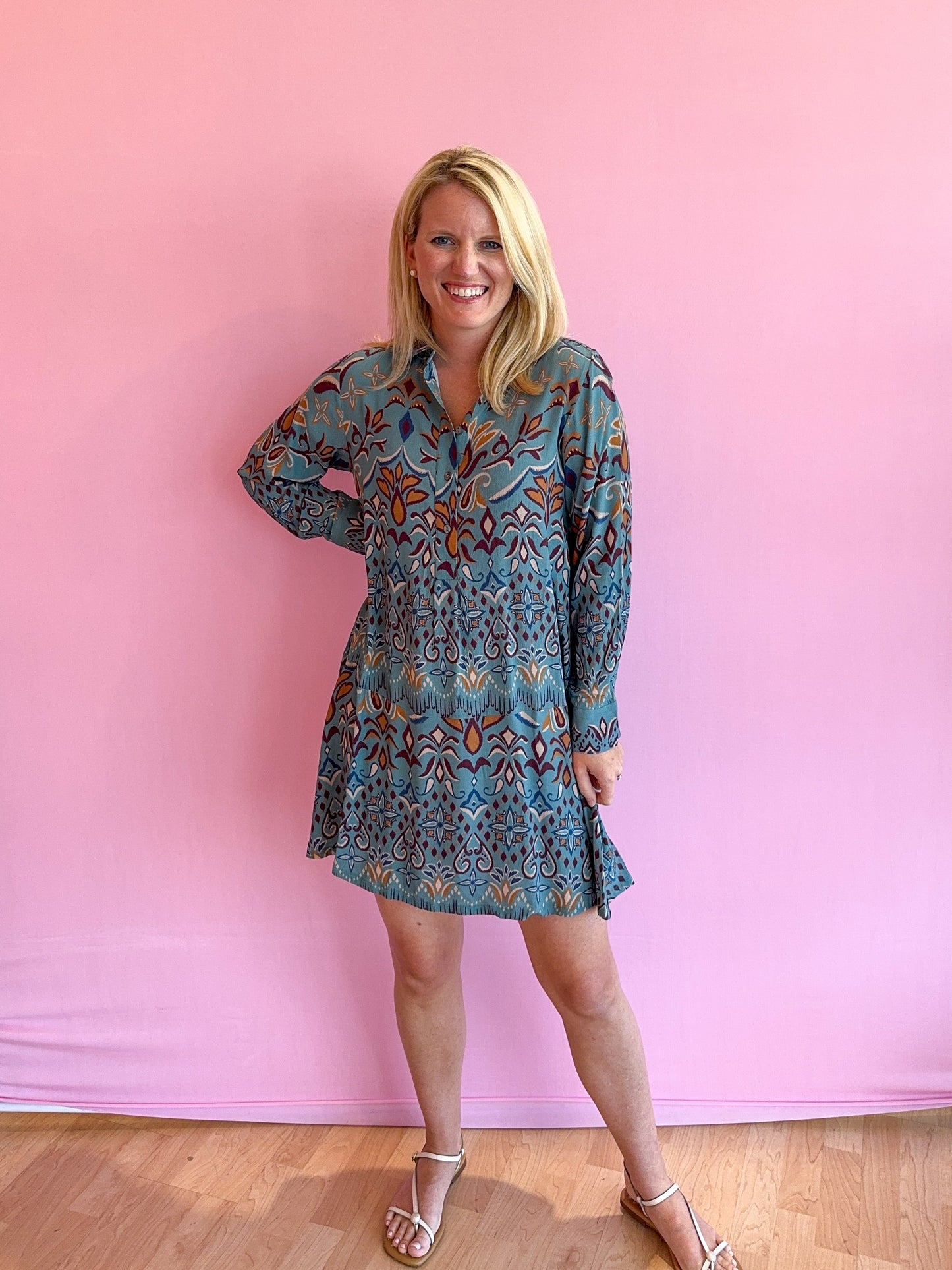 Margot Dress Mosaic Crepe