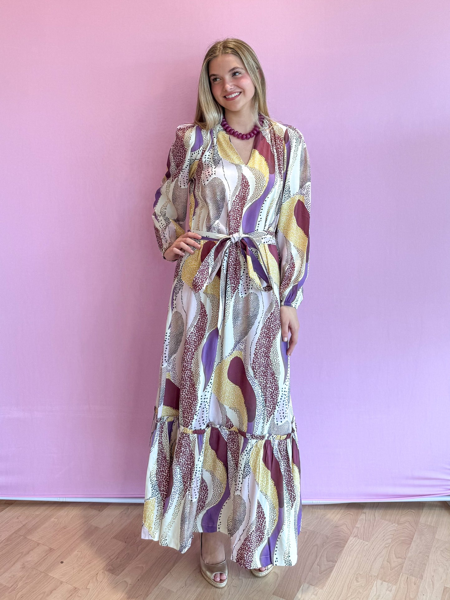 Evelyn Maxi Dress Desert Mirage