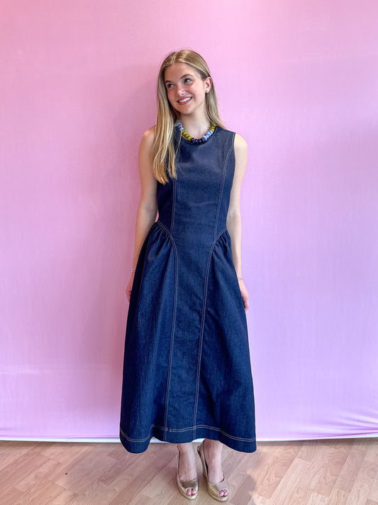 Jovi Sleeveless Denim Dress