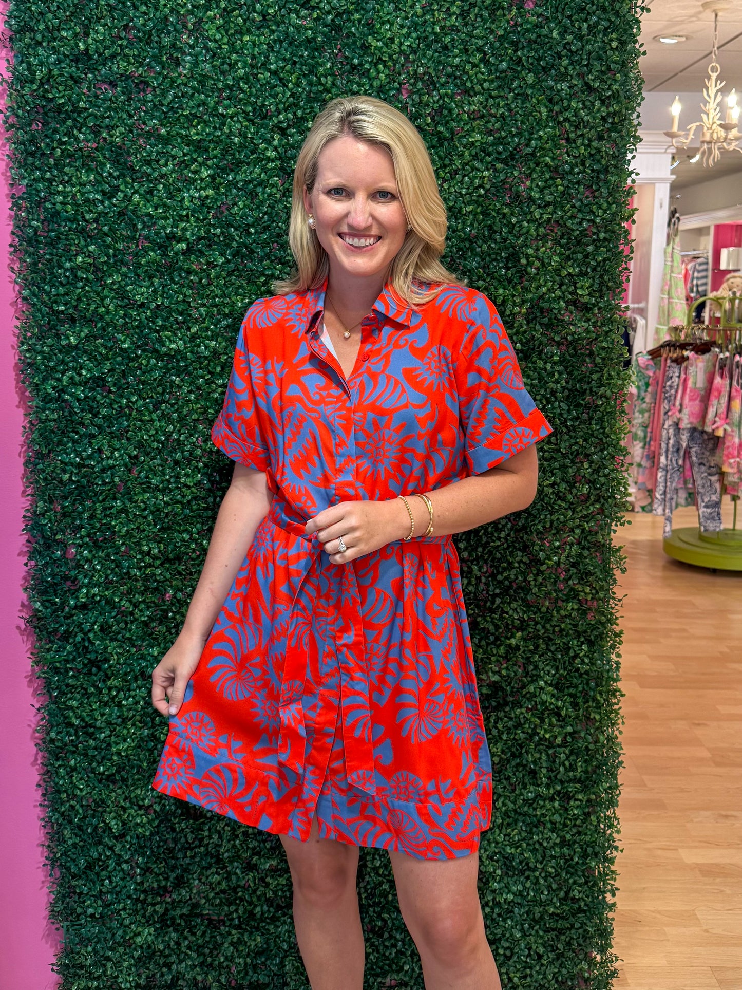 Elena Mini Dress True Red