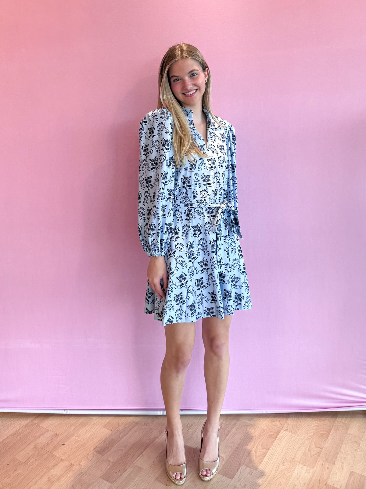 Hazel Dress Cornflower Parlour