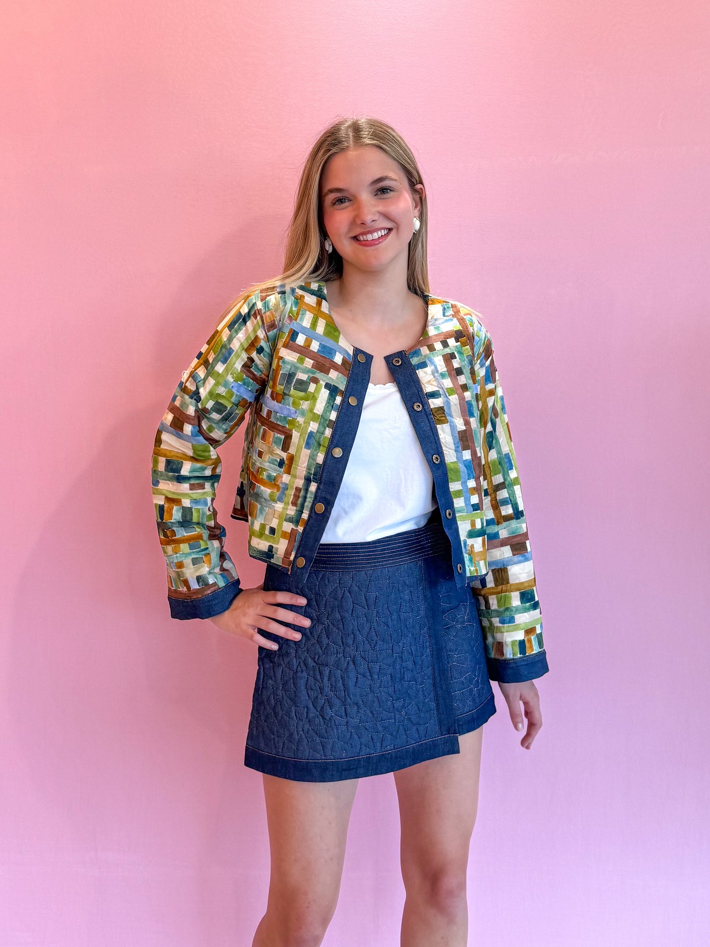 Quinn Jacket Quilted Denim