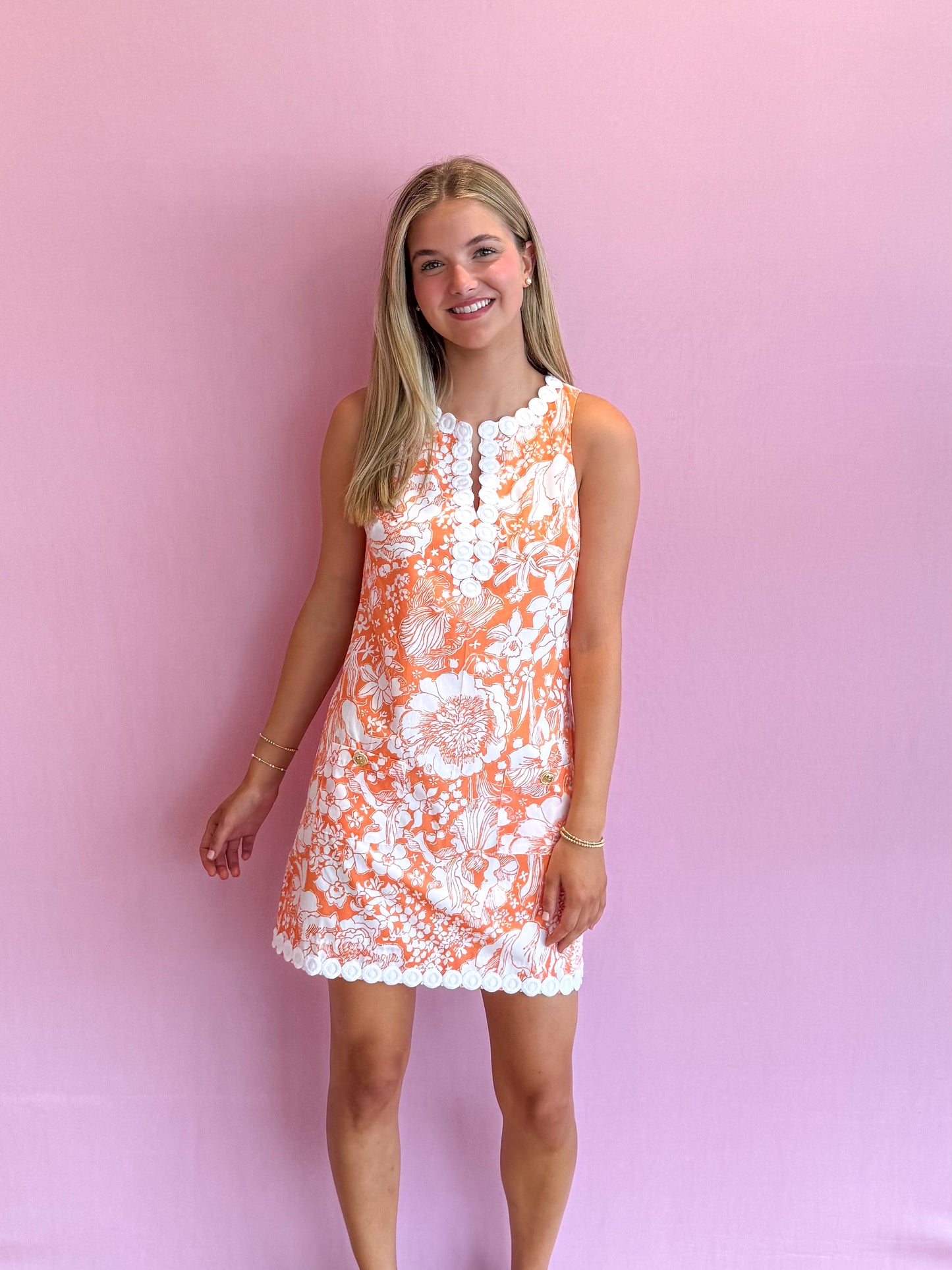 Romey Shift Romper Budding Romance