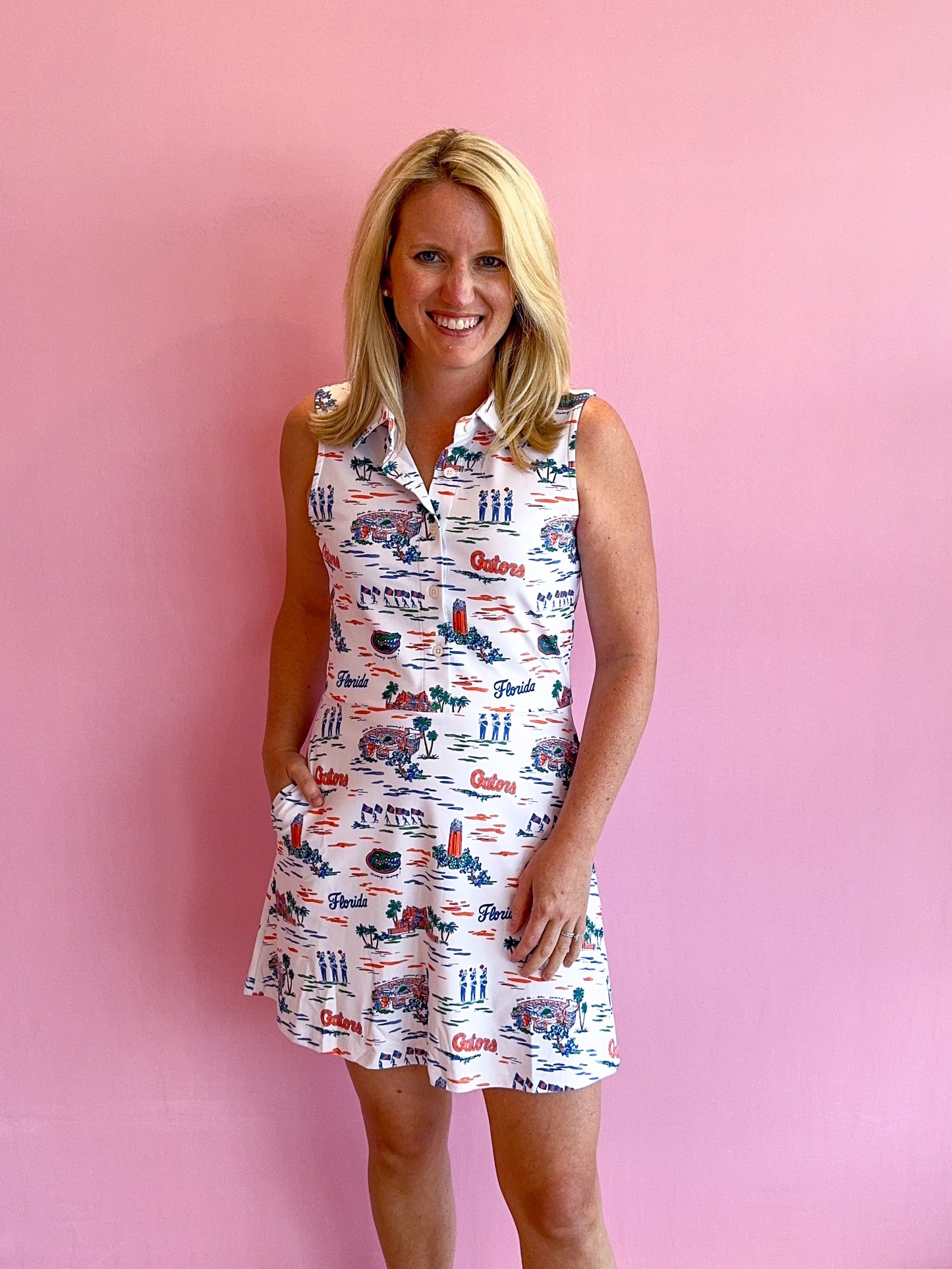 Hedy Dress Florida Toile