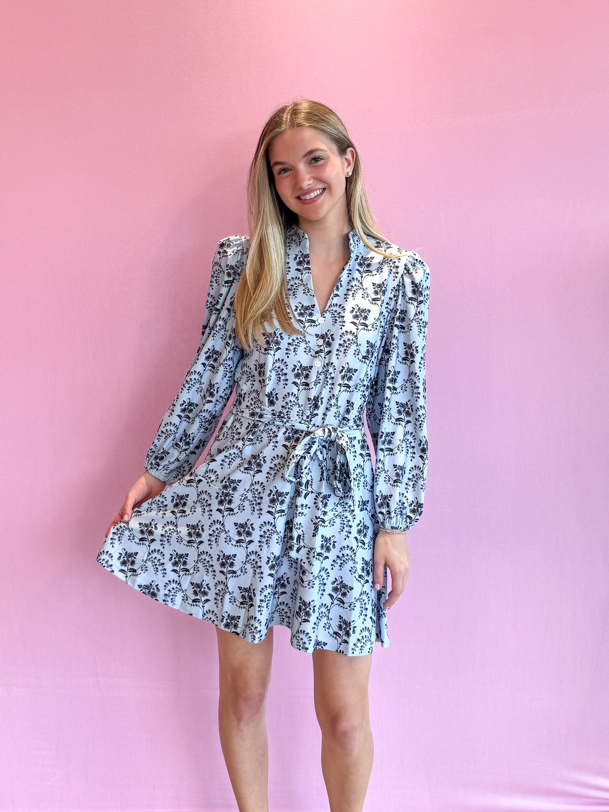 Hazel Dress Cornflower Parlour