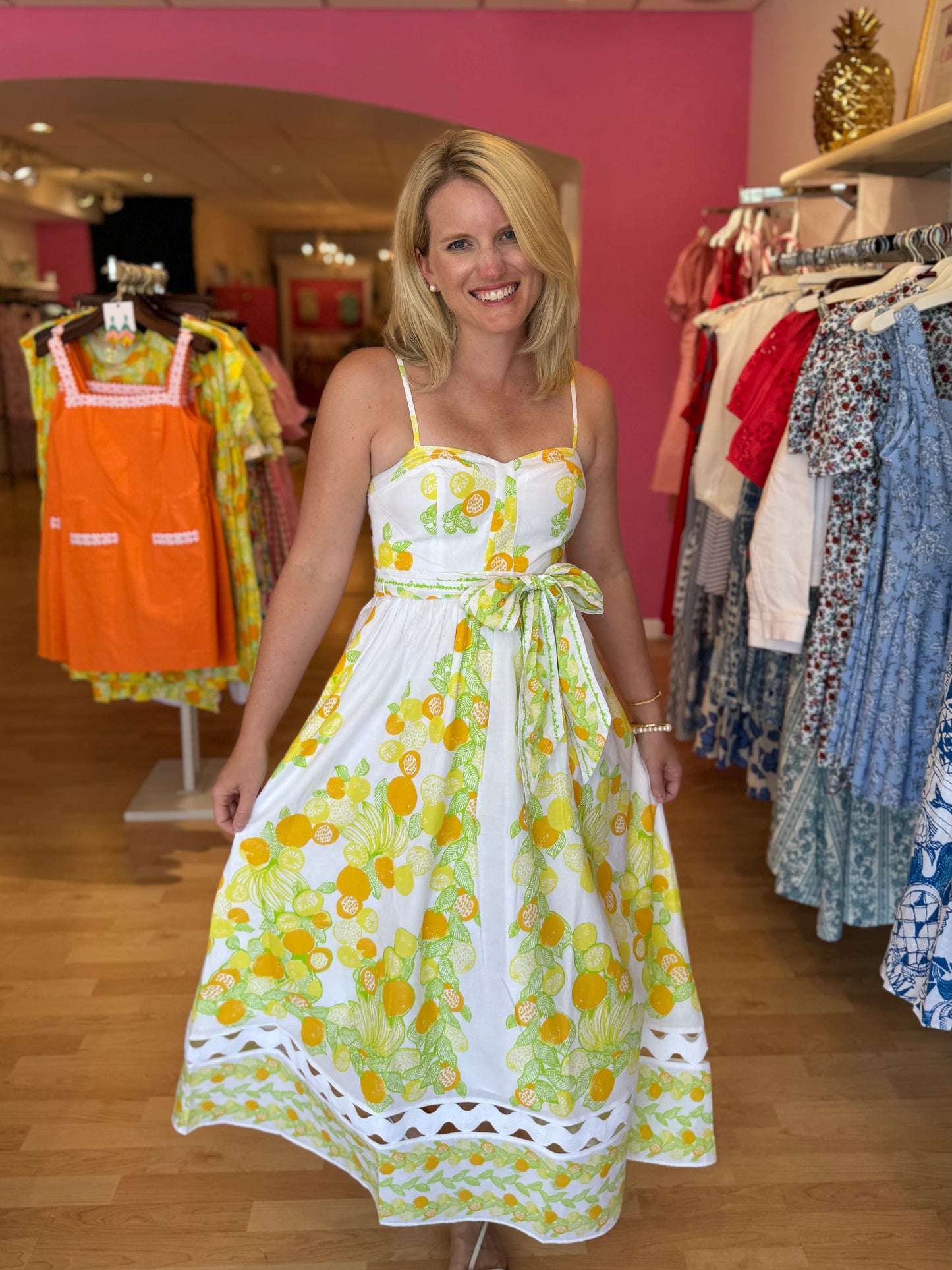 Katina Midi Dress Zesty