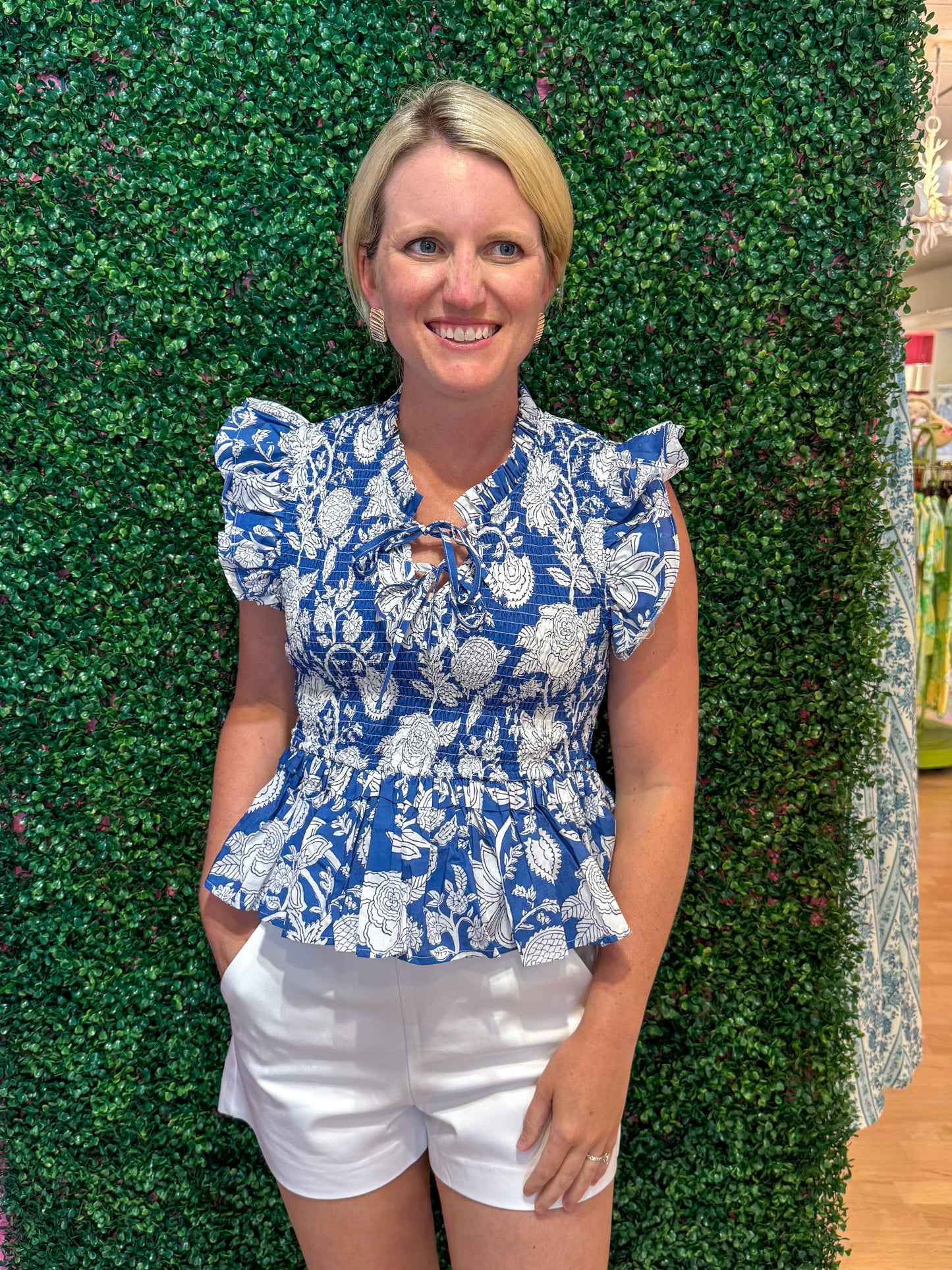 Jean Floral Top