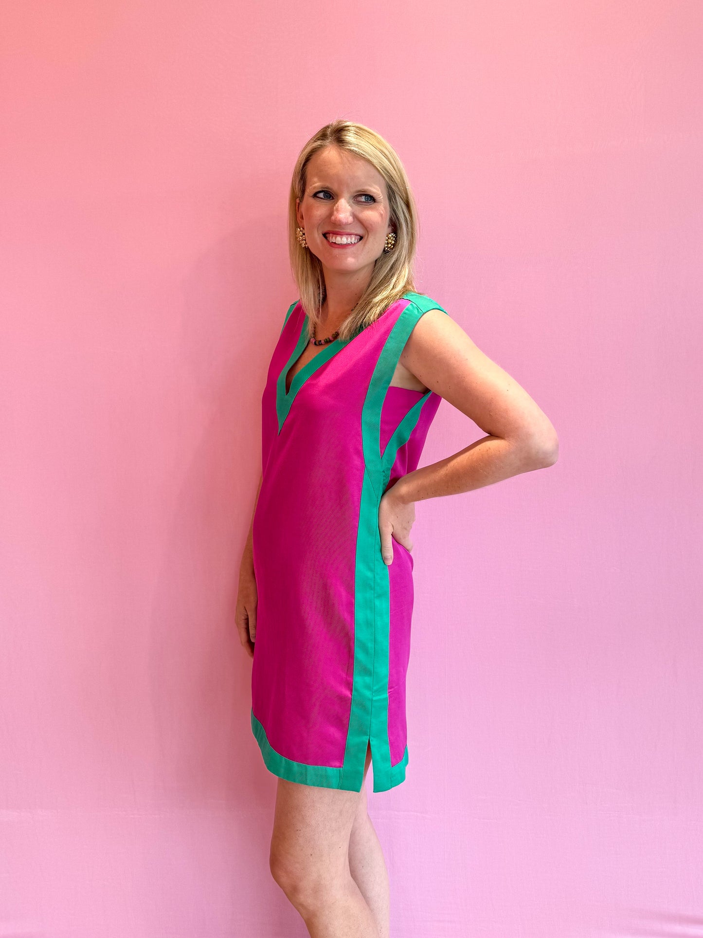 Emily Shift Dress Bangle Colorblock
