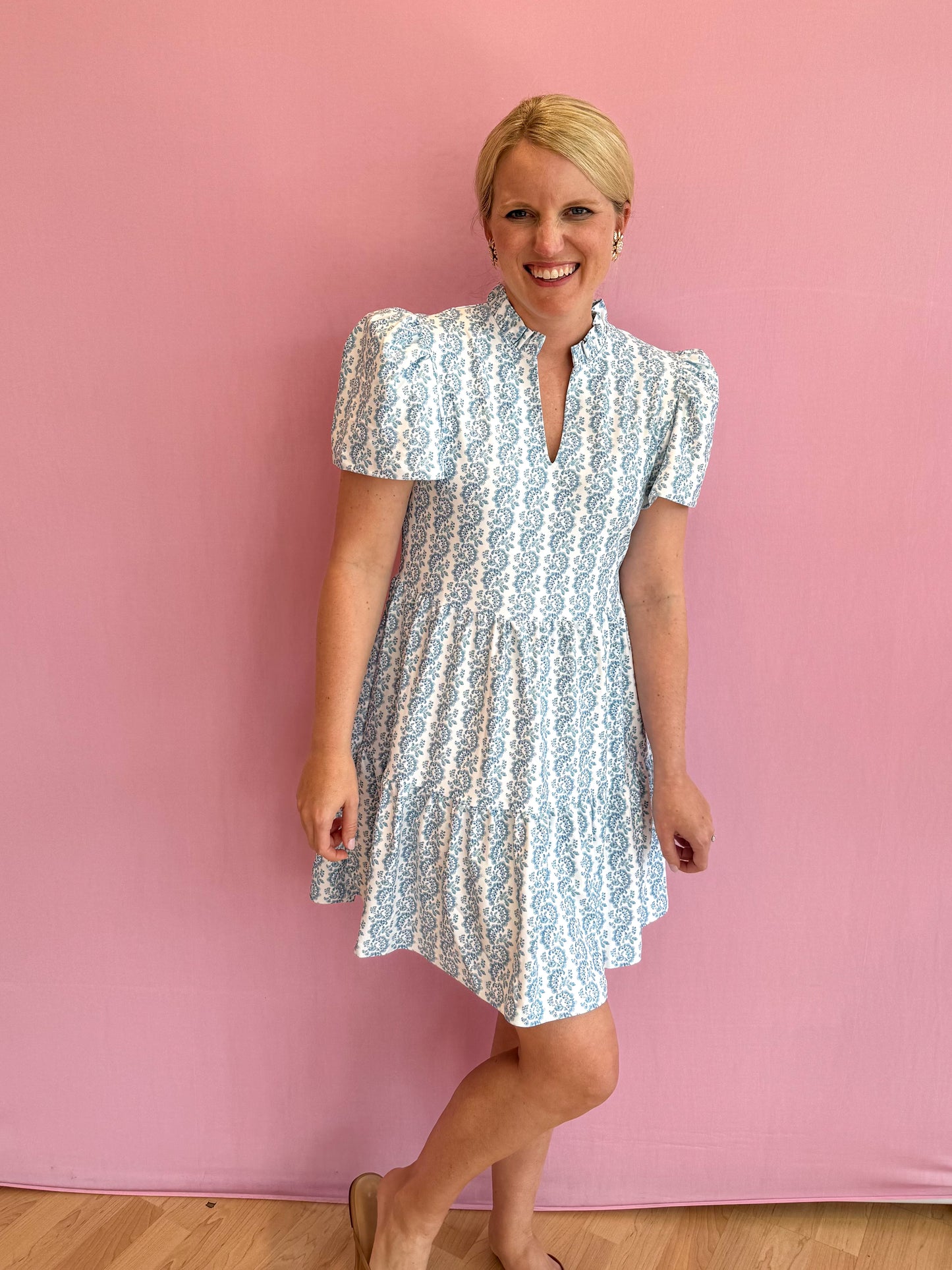 Navy Dress Marigold Twist