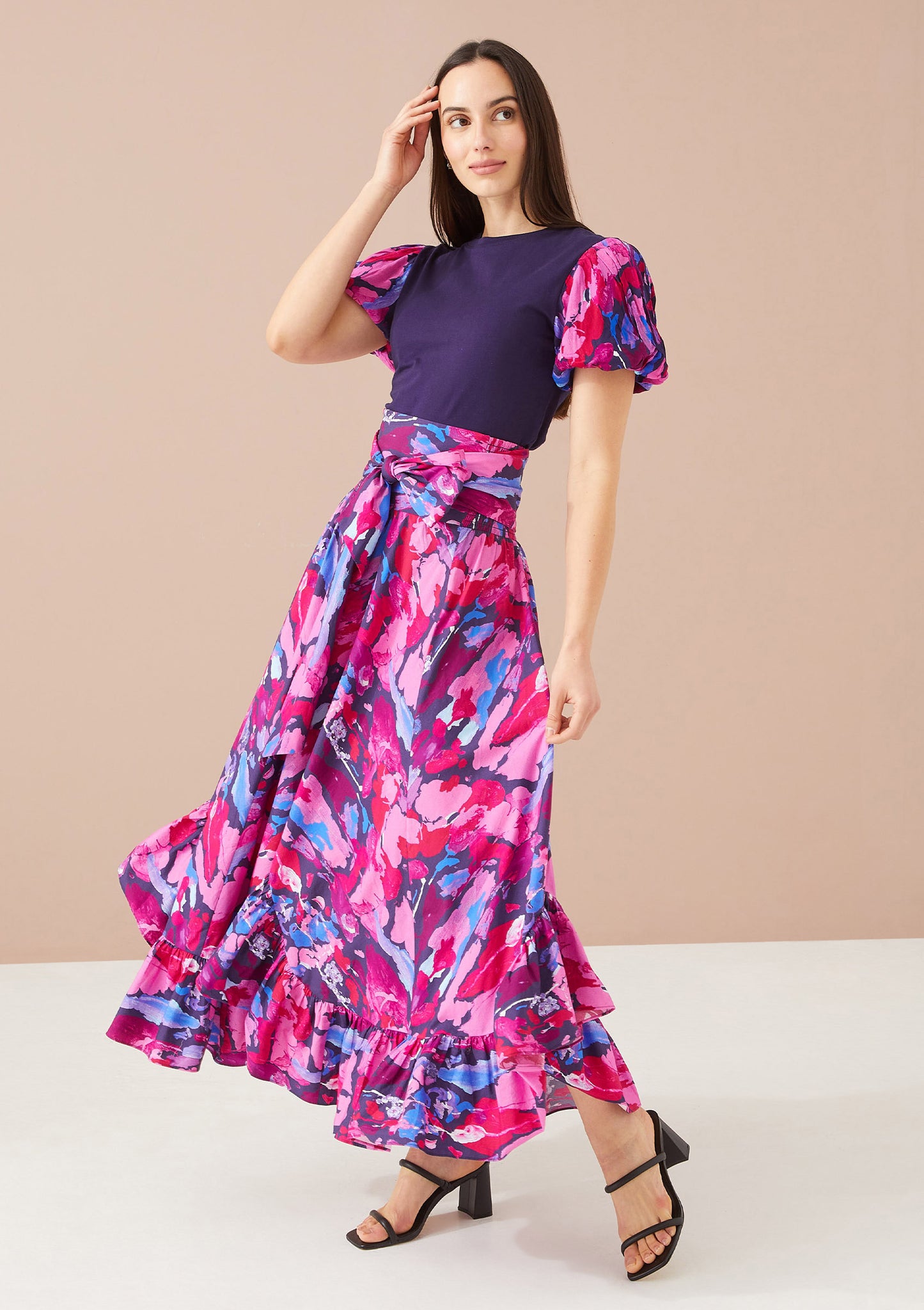 Dalia Skirt Dress Paint Burst Dress