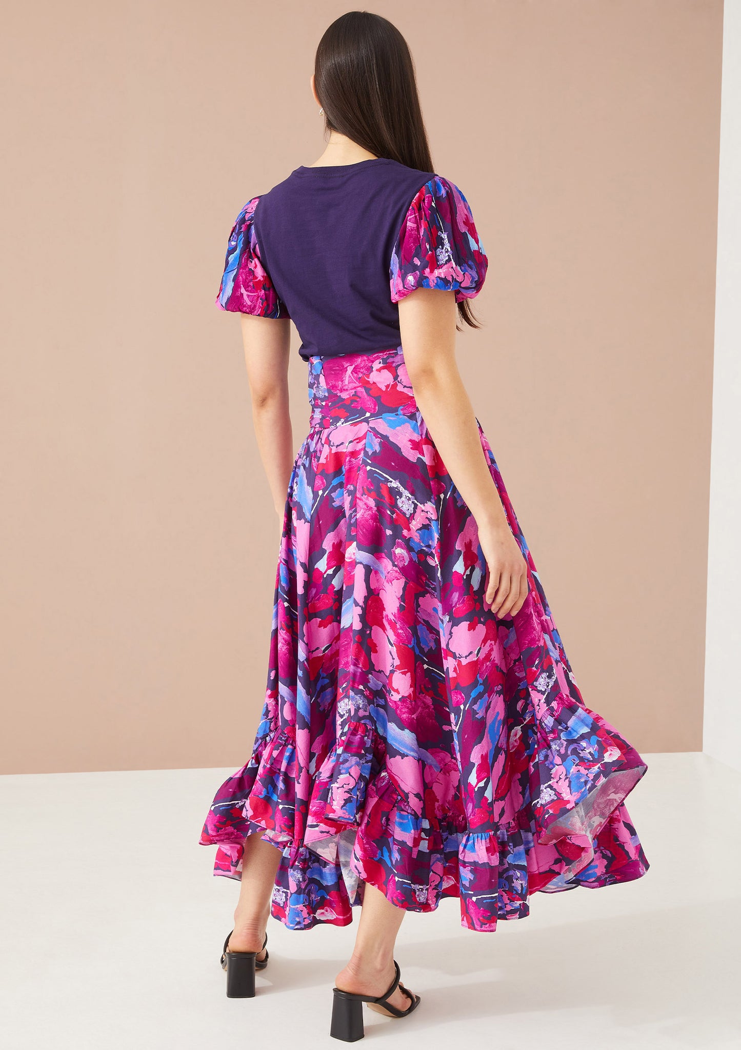 Dalia Skirt Dress Paint Burst Dress