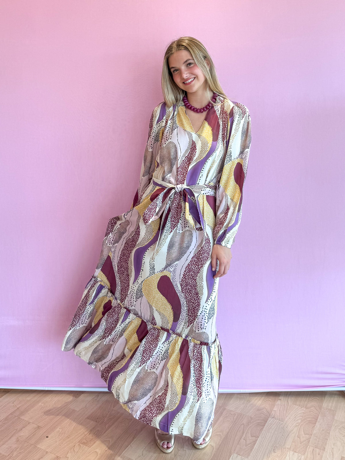Evelyn Maxi Dress Desert Mirage