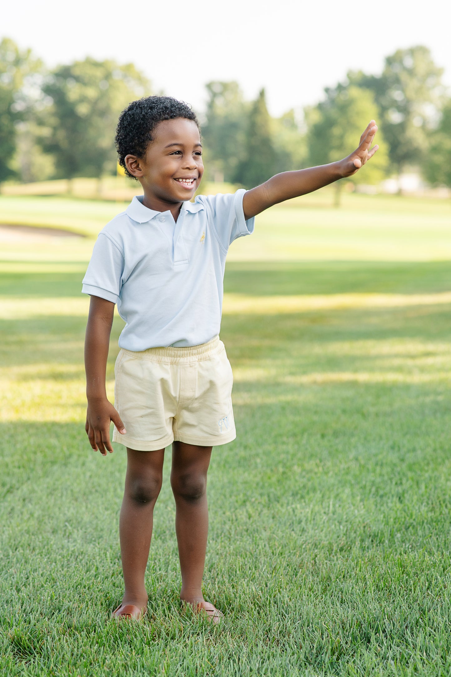 Prim and Proper Polo Buckhead Blue