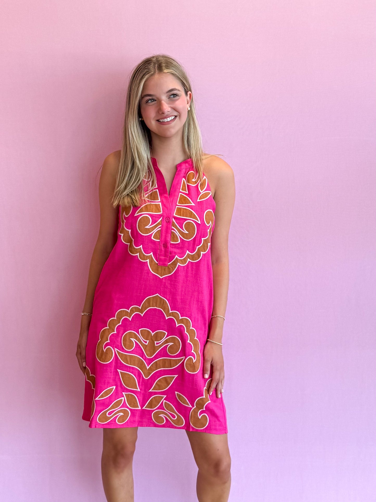 Elara Embroidered Dress