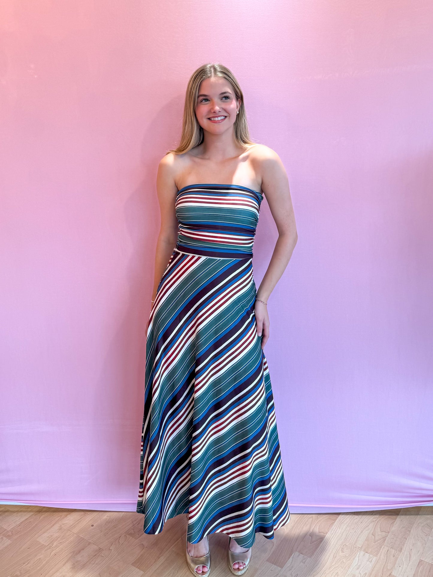 Gloria Dress Crew Stripe